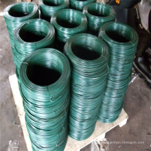 PVC revestido verde galvanizado fio de ferro